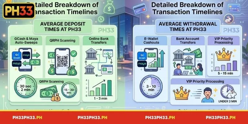 A detailed analysis of transaction processing times at PH33