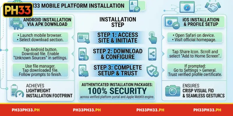 Guide to installing the PH33 app in 2 minutes
