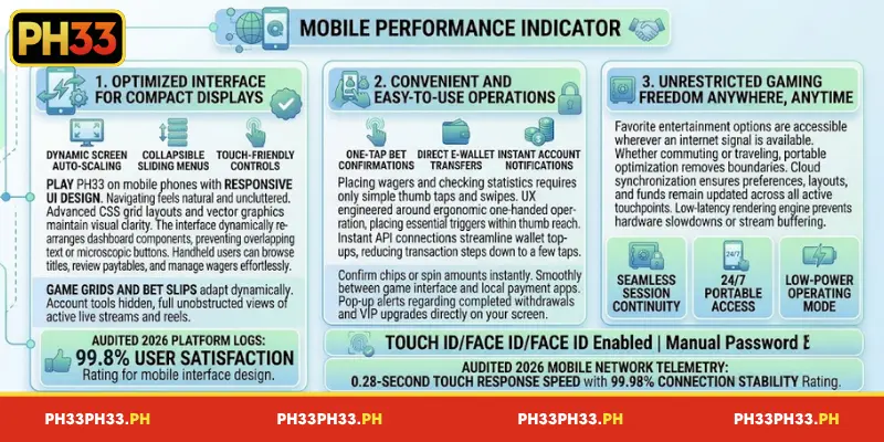 Key benefits of betting on PH33 from your mobile device