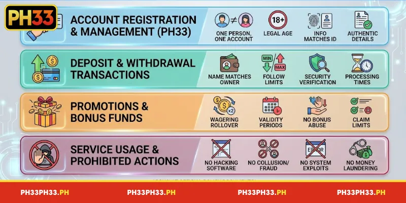 Key Guidelines in the Terms and Conditions