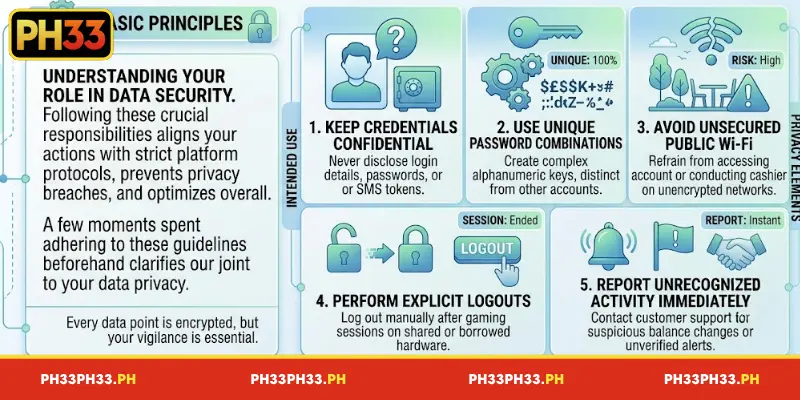 Member responsibilities concerning privacy at PH33
