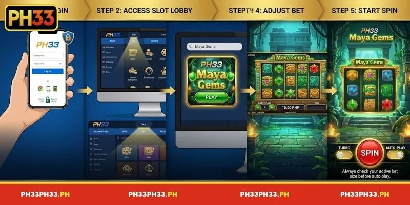 Step-by-step guide on how to play PH33 Maya Gems