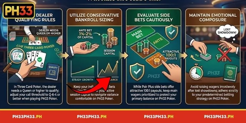 Strategies to increase your winning odds when playing PH33 Poker