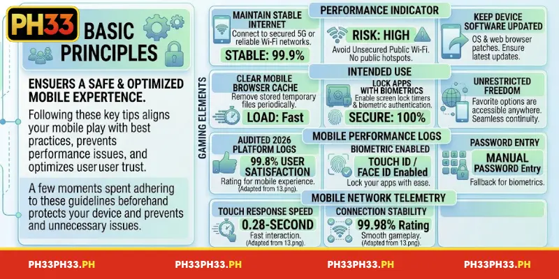 Tips for a successful mobile gaming experience on PH33