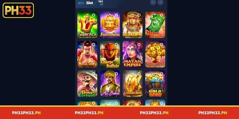 Top game series available in PH33 slots